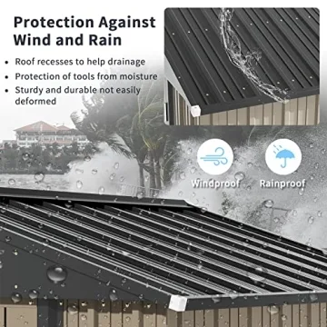 Greesum 5FT x 3FT Metal Outdoor Storage Shed