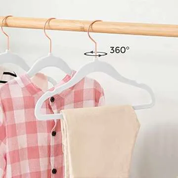 Kids Velvet Hangers Pack of 50 - Non-Slip Space Saving Style