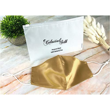 Celestial Silk Premium 22 Momme Silk Face Mask - Reusable & Adjustable