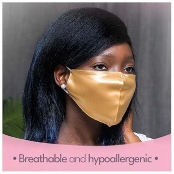 Premium 22 Momme Silk Face Mask Reusable Adjustable Dust Protection