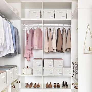 GRANNY SAYS Stylish Fabric Storage Bins with Lids - 3-Pack for Your Home Organization Needs