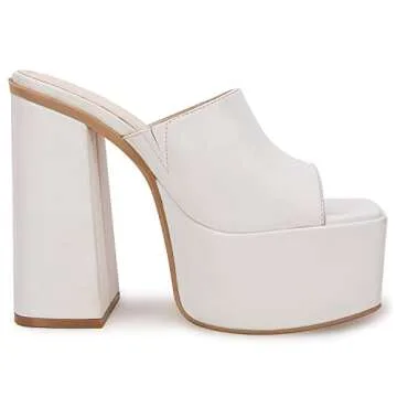 VETASTE Women's Stylish Platform Block Heels for Comfort