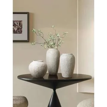 Kokrose Rustic Ceramic Table Vase for Elegant Home Decor