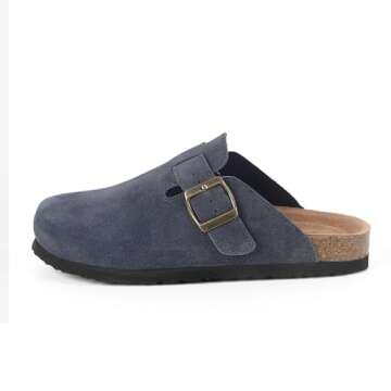 ZHILETAO Suede Clogs - Slip On Comfort Footwear
