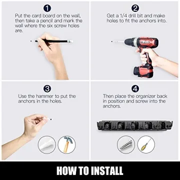 IMILLET Mop and Broom Holder - Durable Storage Solution