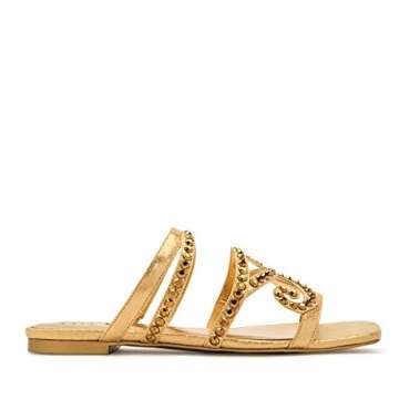 Katy Perry Women's The Anat Slide Sandal, NEW GOLD, 8