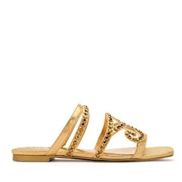 Katy Perry Women's Anat Slide Sandal - Stunning Gold Look
