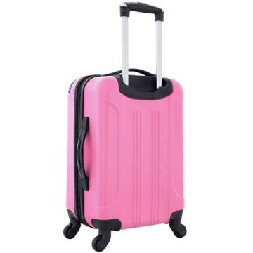 Travelers Club Chicago Hardside Spinner Luggage Hot Pink 20"