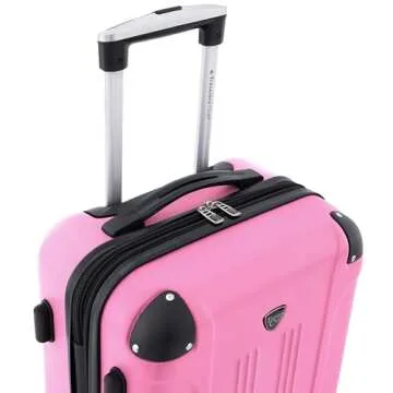 Travelers Club Chicago Hardside Spinner Luggage Hot Pink 20"