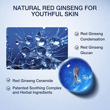 Donginbi Korean Skin Care Set for Men - Red Ginseng Facial Skincare Routine Kit - Homme Power Toner, Emulsion, Foam Face Wash - Anti-Wrinkle Moisturizing Products for All Skin Types - Great Gift Kits