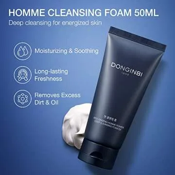 Donginbi Korean Skin Care Set with Red Ginseng for Men