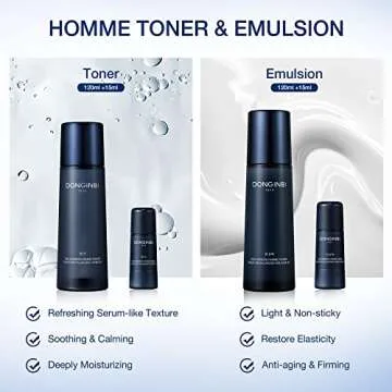 Donginbi Korean Skin Care Set with Red Ginseng for Men