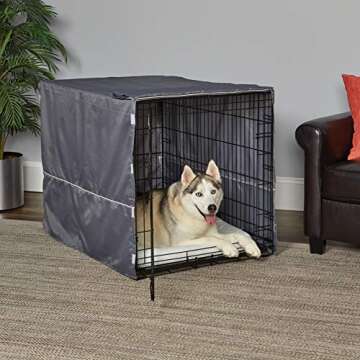 Midwest Dog Crate Cover - Cozy and Secure Fit for 42" Crates