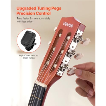 VEVOR Acoustic Guitar for Kids & Beginners, 30 Inch Classical Guitar with Nylon Strings & Full Start...