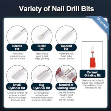 KUIIYER Electric Nail Drill Machine 30000RPM