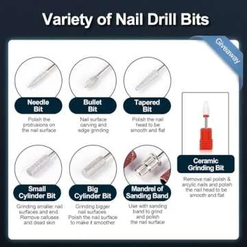 KUIIYER Electric Nail Drill Machine 30000RPM