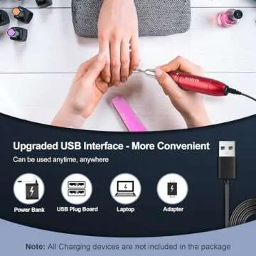 KUIIYER Electric Nail Drill Machine 30000RPM