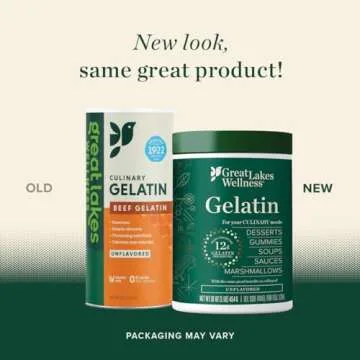 Great Lakes Beef Gelatin Powder - Unflavored for Health & Cooking