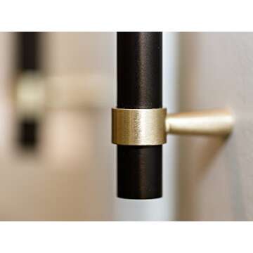 Oil Rubbed Bronze and Gold Heavy Quality Brass Kitchen & Bathroom Cabinet Hardware Drawer Pull Handl...