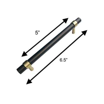 Elegant Oil Rubbed Bronze & Gold Cabinet Pulls for Home