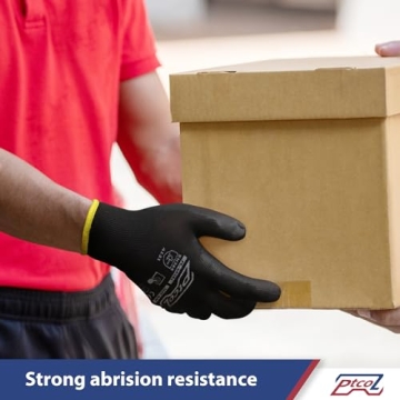 Bulk Pack of 12 Lightweight PU Coated Work Gloves