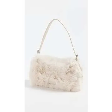 STAUD Faux Fur Harlow Bag - Luxury Stylish Shoulder Bag