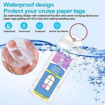 Cruise Luggage Tags for Royal Caribbean Ships and Celebrity, 6Pack Clear Tags Cruise Travel Essentials for 2024-2025