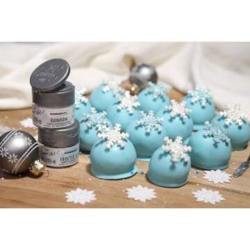 White Diamond Edible Glitter for Drinks, Cocktails, Cake Decorating, Strawberries, Chocolates & More | No Taste | 4g | 100% Food-Safe | Kosher, Vegan, Gluten & Nut Free | DiamonDust by The Sugar Art