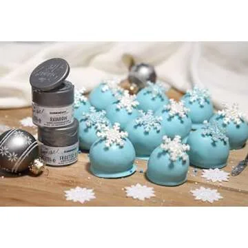 White Diamond Edible Glitter for Drinks, Cocktails, Cake Decorating, Strawberries, Chocolates & More | No Taste | 4g | 100% Food-Safe | Kosher, Vegan, Gluten & Nut Free | DiamonDust by The Sugar Art