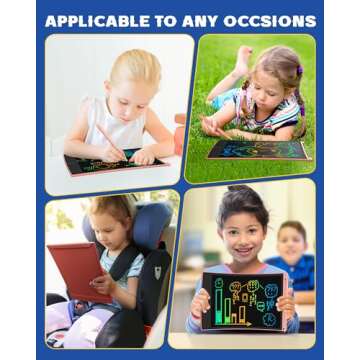 BravoKids LCD Writing Tablet for Kids - Portable Doodle Board