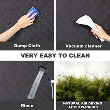 VanGeeStar Dog Car Seat Cover for Back Seat, Waterproof Pet Hammock, 5 in 1 Cars Rear Seat Protector, Scratch-Ristant, Nonslip, Durable, Prevent Dirt, Suitable for Sedan/Truck/SUV