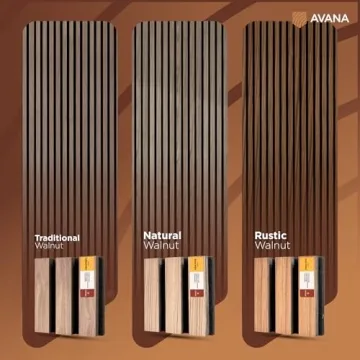 Avana Acoustic Wall Panels Color Samples Pack - Premium Wood Panels for Wall Decor - Interior Sound Proofing and Acoustic Panels