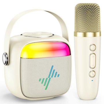 LENRUE Karaoke Machine for Kids, Birthday Gifts for Girls Boys Teens with Wireless Microphone, Color...