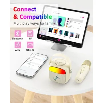 LENRUE Karaoke Machine for Kids - Fun Singing Experience