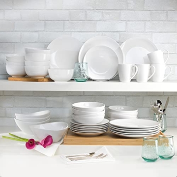 Euro Ceramica Essential White Dinnerware 16-Piece Set
