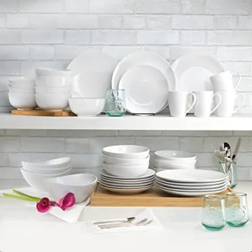 Euro Ceramica Essential White Dinnerware 16-Piece Set