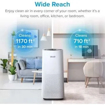 LEVOIT Air Purifiers for Home Large Room with Main Filter for Allergies, Cleaner for Pets, Smoke Mol...