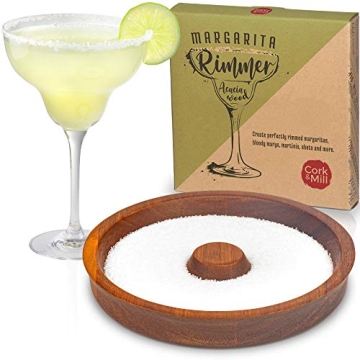 Cork & Mill Acacia Wood Margarita Rimmer for Cocktails