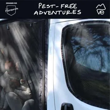 VanEssential Front Door Bug Screens (Pair) Designed for Ram Promaster Van