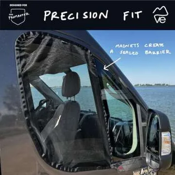 VanEssential Front Door Bug Screens (Pair) Designed for Ram Promaster Van