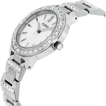 Fossil Women's Jesse Crystal-Accented Dress Watch