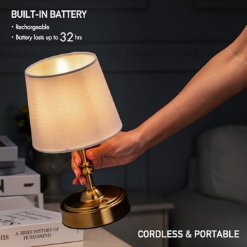 O’Bright Seraph Mini Cordless LED Table Lamp with Dimmer