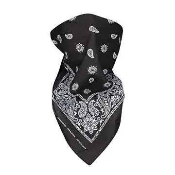 Levi's Men's 100% Cotton Multi-purpose Bandana Gift Sets – Headband, Wrap, Protective Coverage, Black/White/Navy, Pack 3