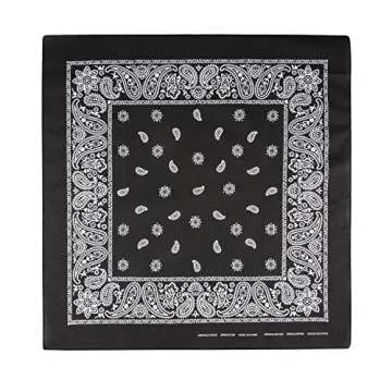 Levi's Men's 100% Cotton Multi-purpose Bandana Gift Sets – Headband, Wrap, Protective Coverage, Black/White/Navy, Pack 3
