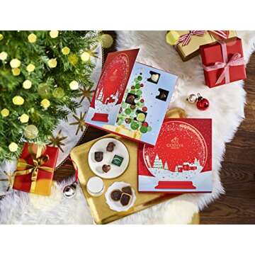 Godiva Red Advent Calendar - 24 Holiday Chocolates