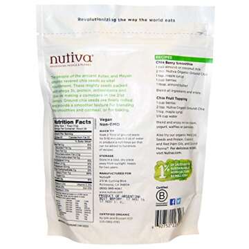 Nutiva - Nutiva Organic Milled Chia Seeds - 12 Oz