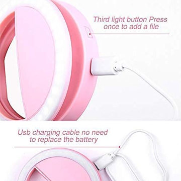 Portable UMsky Selfie Ring Light for All Devices