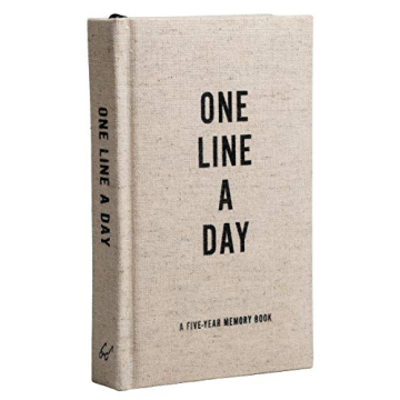 Canvas One Line a Day: A Five-Year Memory Book (Yearly Memory Journal and Diary, Natural Canvas Cover)