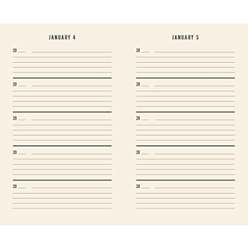 Canvas One Line a Day: A Five-Year Memory Book (Yearly Memory Journal and Diary, Natural Canvas Cover)