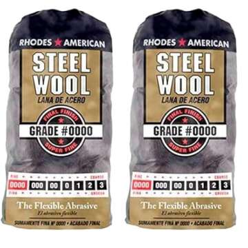 HOMAX Steel Wool Pad Pack of 12 - Perfect for Finishing & Buffing